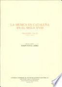 La música en Cataluña en el siglo XVIII
