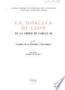 La nobleza de León en la orden de Carlos III.