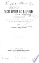 La noche clásica de Walpurgis [a paper].