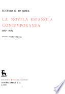 La novela española contemporánea: 1927-1960