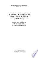 La novela femenina contemporánea (1970-1985)
