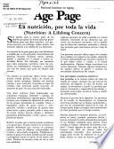 La Nutriciʹon, por toda la vida