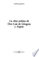 La obra poética de don Luis de Góngora y Argote