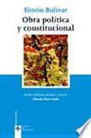 La obra política y constitucional de Simón Bolívar