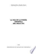 La oda en la poesía española del siglo XVI