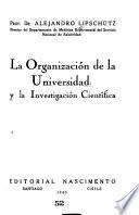 La organización de la universidad y la investigación científica