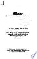 La paz y sus desafíos