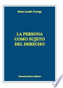 La persona como sujeto del derecho