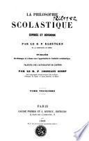 La philosophie scolastique