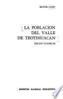 La población del valle de Teotihuacán: Folk-lore