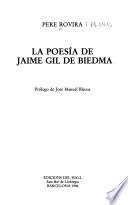 La poesía de Jaime Gil de Biedma