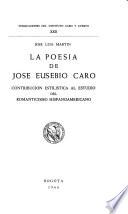 La poesía de José Eusebio Caro