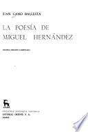 La poesía de Miguel Hernández