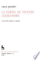 La poesía de Vicente Aleixandre