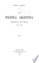 La política Argentina respecto de Chile (1895-1898)