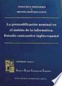 La premodificación nominal en el ámbito de la informática. Estudio contrastivo inglés-español