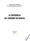 La presidencia del gobierno en Francia