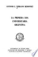 La primera loa universitaria argentina