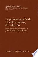 La primera versión de La vida es sueño