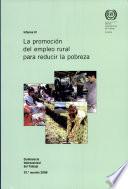 La promocion del empleo rural para reducir la pobreza
