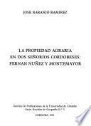 La propiedad agraria en dos señoríos cordobeses