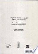 La psicoterapia de grupo en las instituciones