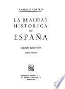 La realidad histórica de España