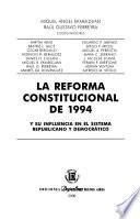 La reforma constitucional de 1994