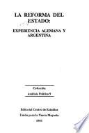 La reforma del estado