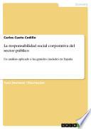 La responsabilidad social corporativa del sector público