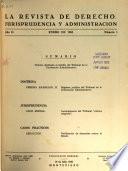 La revista de derecho, jurisprudencia y administración