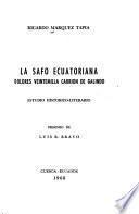 La Safo ecuatoriana, Dolores Veintemilla Carrión de Galindo