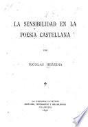 La sensibilidad en la poesía castellana