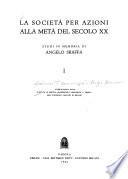 La Società per azioni alla metà del secolo XX