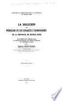 La solución del problema de los desagües e inundaciones en la provincia de Buenos Aires