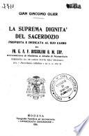 La suprema dignità del sacerdozio
