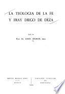 La teología de la fe y Fray Diego de Deza