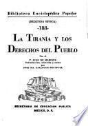 La tiranía y los derechos del pueblo