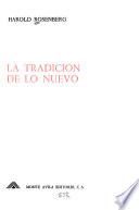 La tradición de lo nuevo