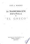 La transformación española de El Greco