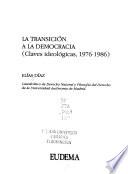 La transición a la democracia