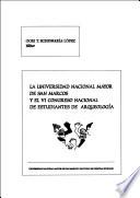 La Universidad Nacional Mayor de San Marcos y el VI Congreso Nacional de Estudiantes de Arqueología