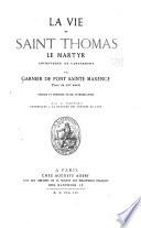 La vie de saint Thomas le martyr