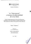La visita general y el proyecto de gobernabilidad del virrey Toledo: v. 1. Yndice del reparttimiento de Tazas de las provincias conttenidas en este Libro hechas en tiempo del Exmo señor Don Fransisco de Toledo virrey que fue de estos Reynos