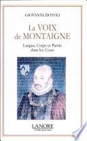 La voix de Montaigne