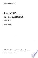 La voz a ti debida