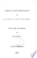 Laguna Indian Translation of McGufeyf's [sic] New First Eclectic Reader