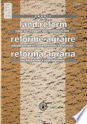 Land Reform, Land Settlement, and Cooperatives