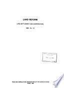 Land Reform, Land Settlement, and Cooperatives