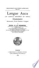 Langue auca (ou langue indigène du Chili)